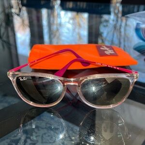 Ray-Ban Kids Sunglasses with Pink and Silver Frame